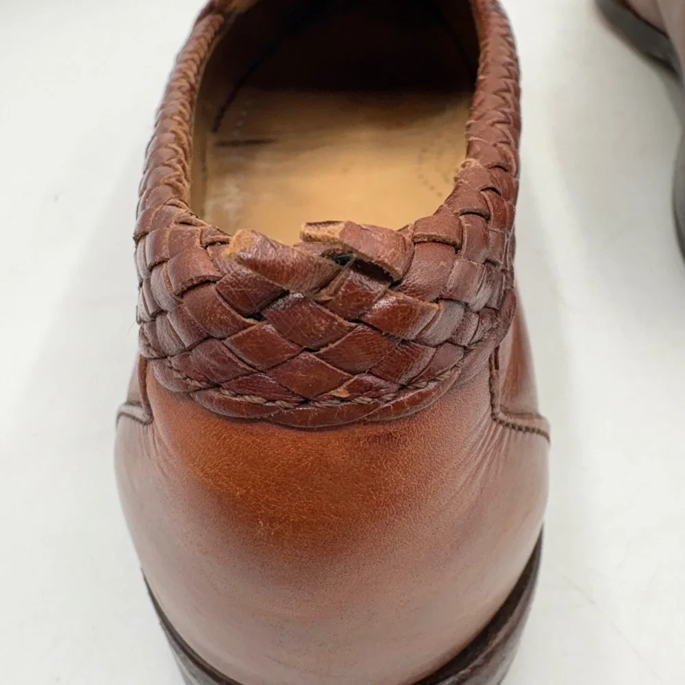 Allen Edmonds Maxfield Tassel Loafers Mens Size 11.5 D Brown‎ Leather Classic
